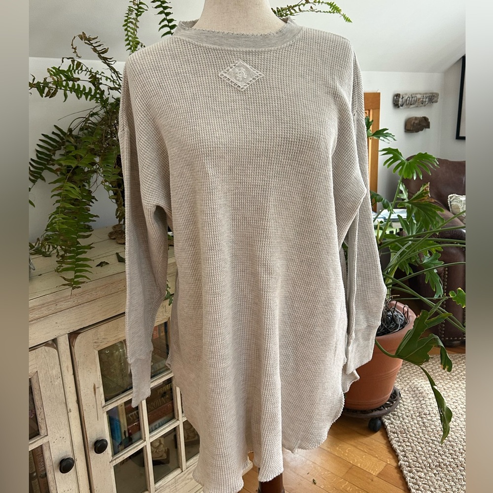 Hanky Panky Vintage Sleepshirt Thermal Woman’s One Size Grey Nightgown